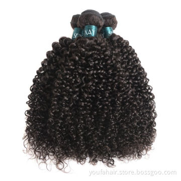 Grade 10A Cuticle Aligned Remy Human Hair Extensions Unprocessed Afro Kinky Curly Wave Brazilian Virgin Hair Weaving Bundles